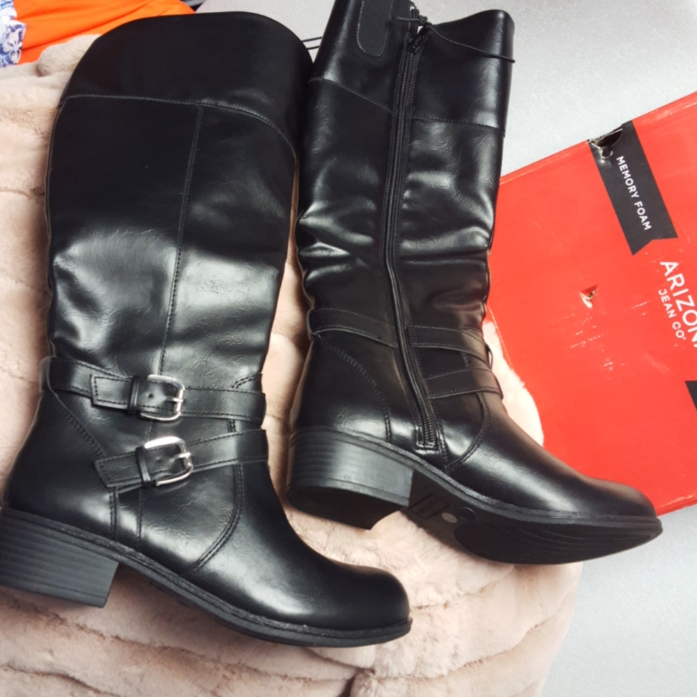 ❤️🌟 NIB womens Arizona Denver tall black boots sizes 7 & 7.5 ❤️🌟 - Picture 2 of 12
